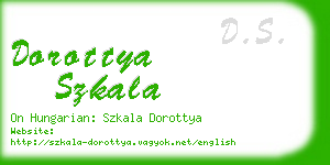 dorottya szkala business card